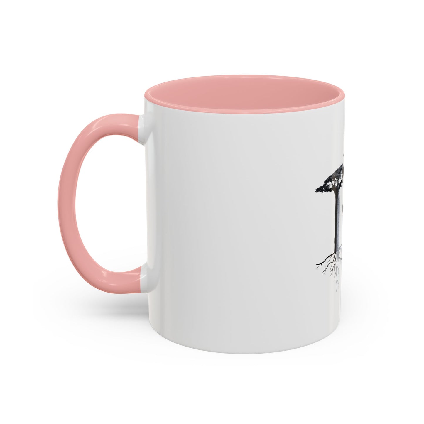 Meditative Accent Coffee Mug with Inspirational Quote, Gift for Yoga Lovers, Home Decor, Self-Care, Morning Coffee Routine, Tea Lovers