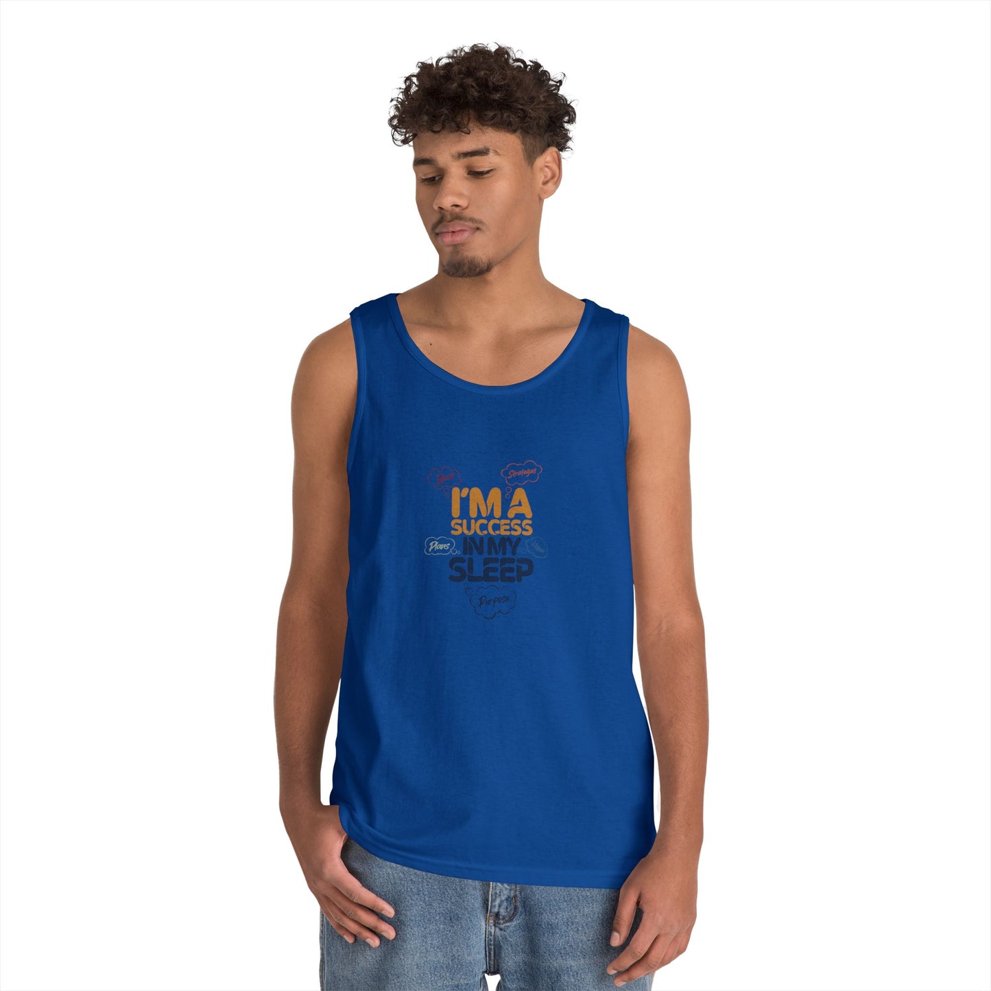 Success in My Sleep Tank Top, Perfect for Lazy Days, Fitness Lovers, Sleep Enthusiasts, Great for Birthdays, Casual Wear, Summer Vibes