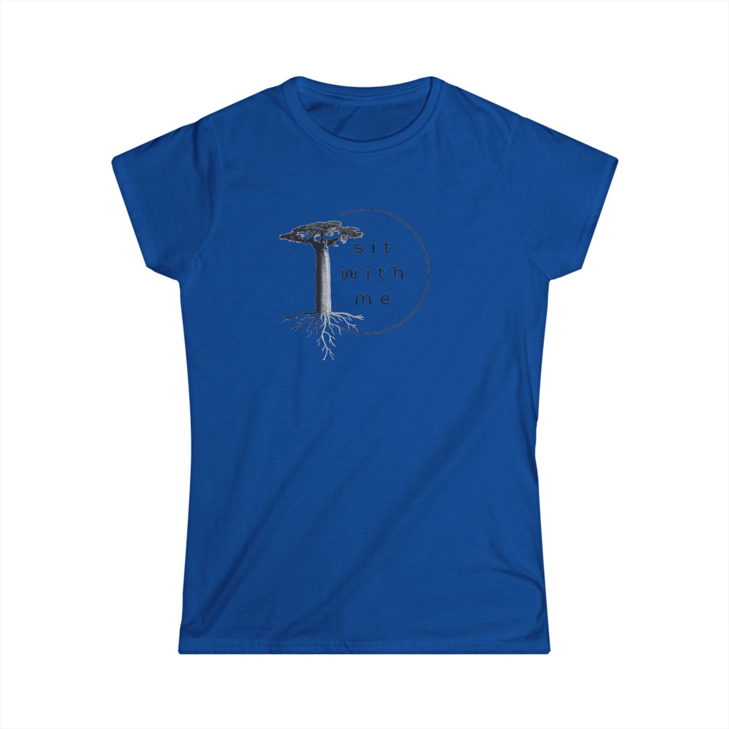 Women's Softstyle Tee with Inspirational Tree Design, Casual Shirt, Nature Lover Tee, Gift for Friends, Motivational Apparel