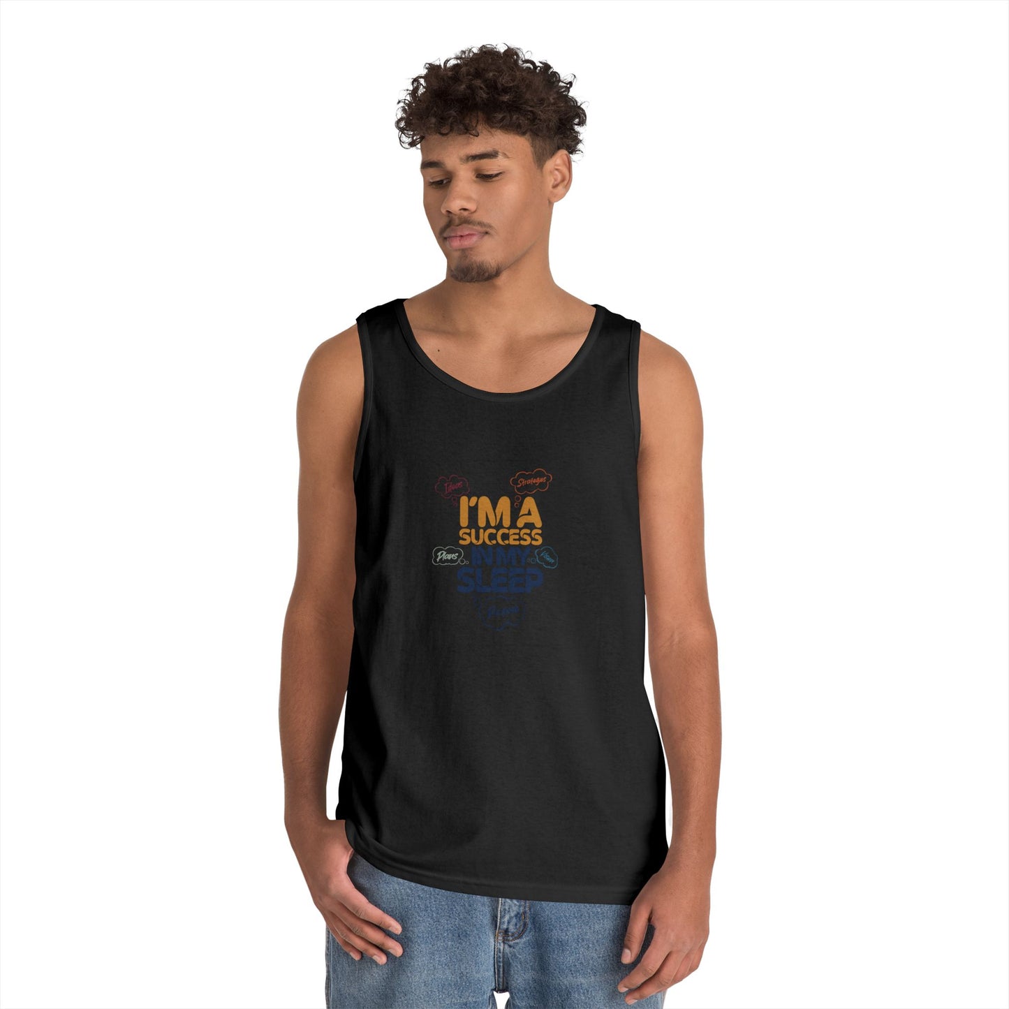 Success in My Sleep Tank Top, Perfect for Lazy Days, Fitness Lovers, Sleep Enthusiasts, Great for Birthdays, Casual Wear, Summer Vibes