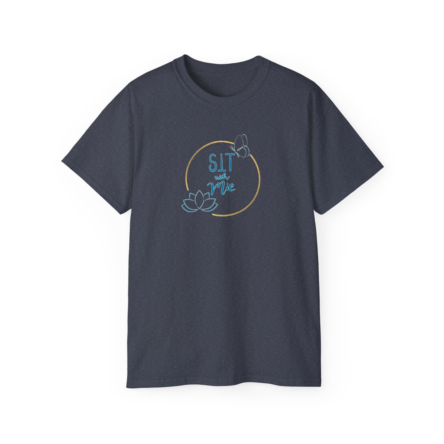 Relaxed Lotus Tee, Unisex T-Shirt, Yoga Gift, Mindfulness Apparel, Comfortable Classic Tee, Self-Care Shirt, Spiritual Clothing