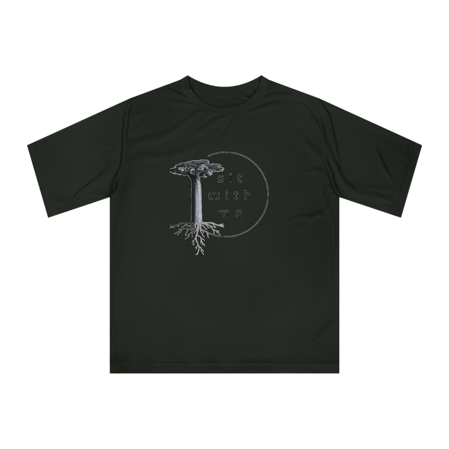 Mindful Tree Performance T-Shirt - Eco-Friendly Apparel, Unisex Gift, Yoga Attire, Outdoor Wear, Casual Style