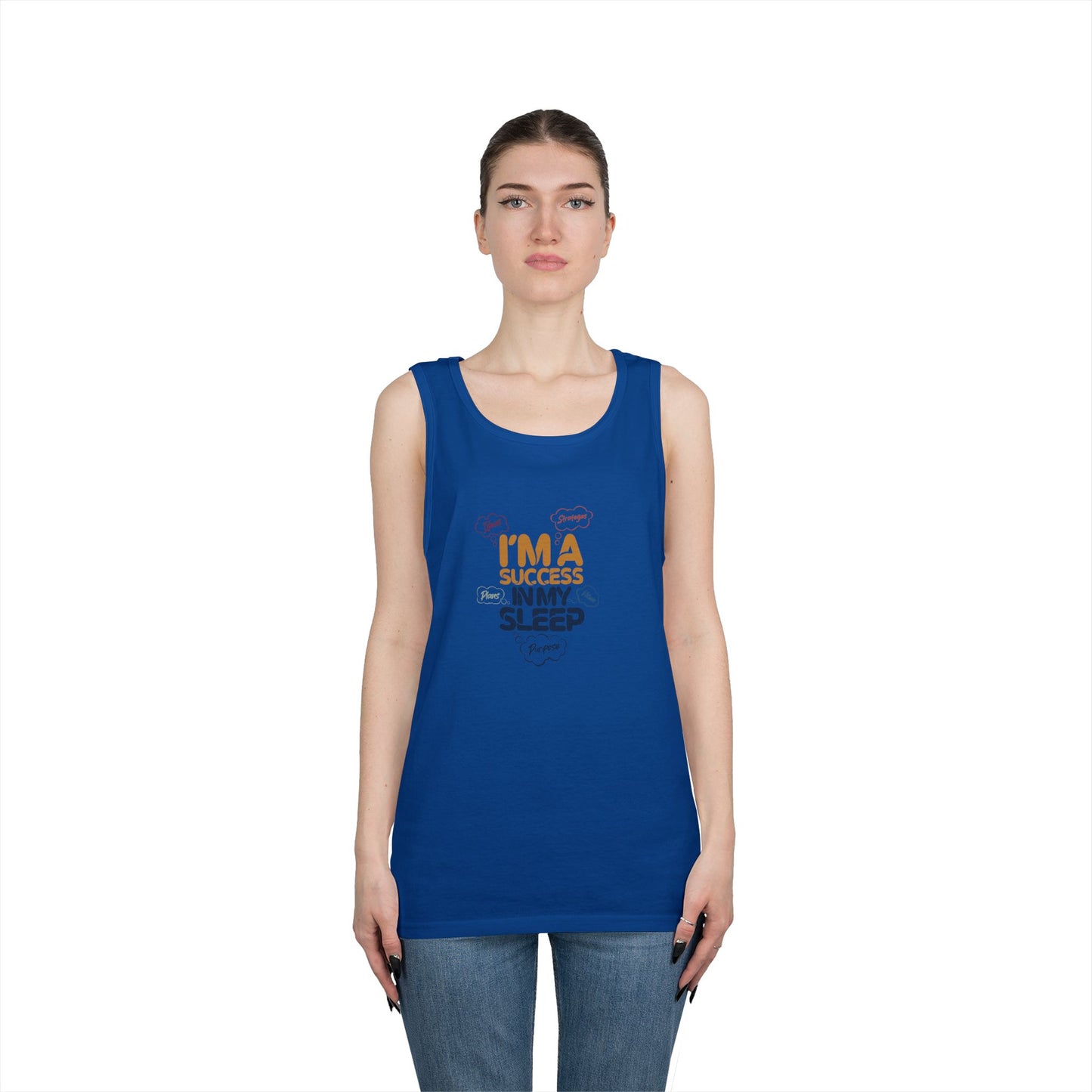 Success in My Sleep Tank Top, Perfect for Lazy Days, Fitness Lovers, Sleep Enthusiasts, Great for Birthdays, Casual Wear, Summer Vibes