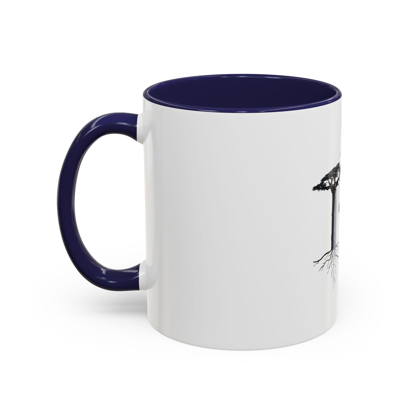 Meditative Accent Coffee Mug with Inspirational Quote, Gift for Yoga Lovers, Home Decor, Self-Care, Morning Coffee Routine, Tea Lovers
