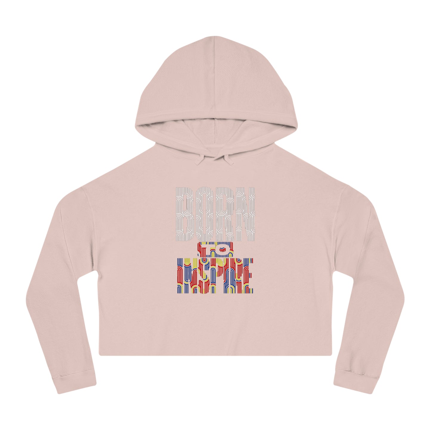 Born to Inspire Inspirational Women’s Cropped Sweatshirt, Motivational Gift, Trendy Hoodie, Casual Wear, Perfect for Women, Streetwear Style
