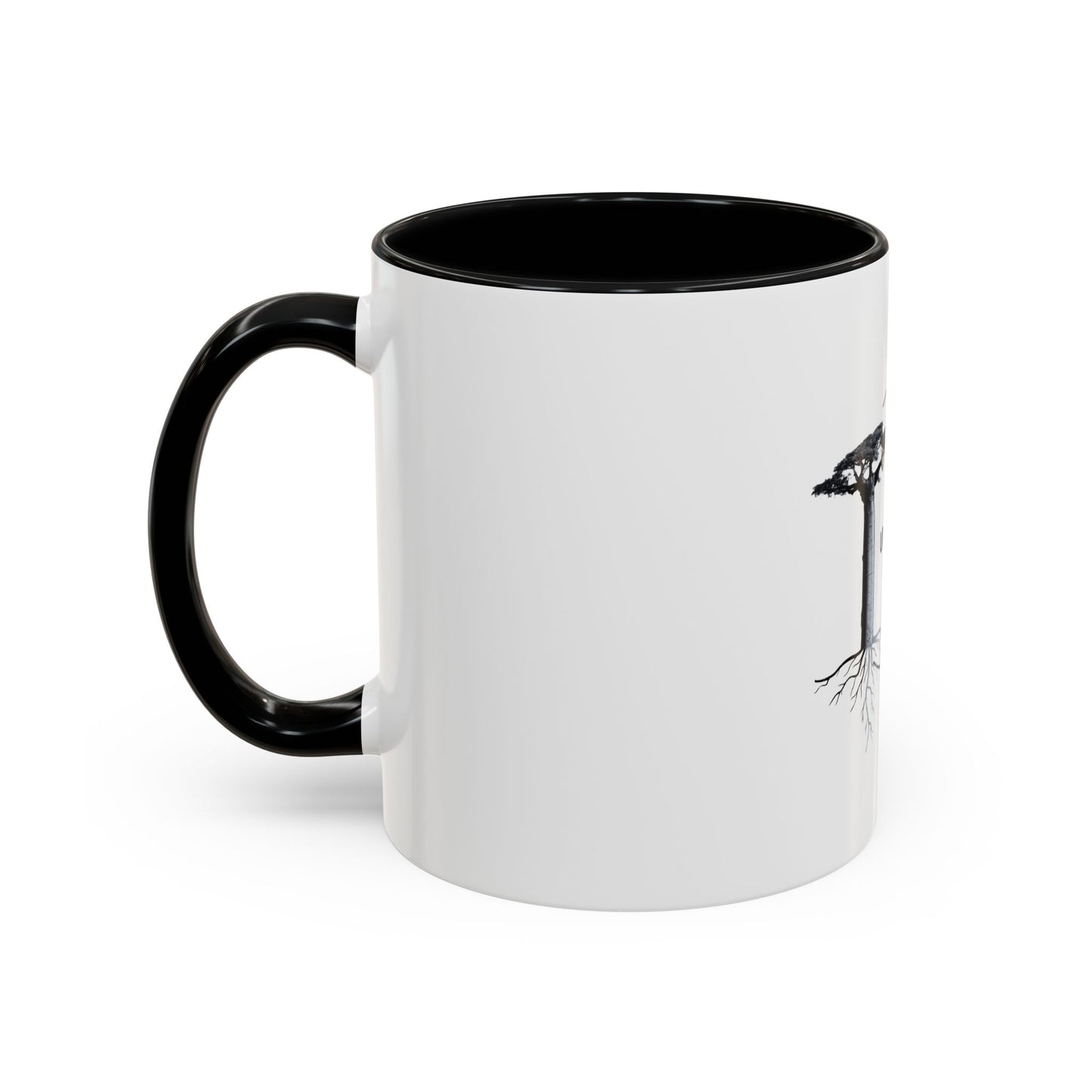 Meditative Accent Coffee Mug with Inspirational Quote, Gift for Yoga Lovers, Home Decor, Self-Care, Morning Coffee Routine, Tea Lovers