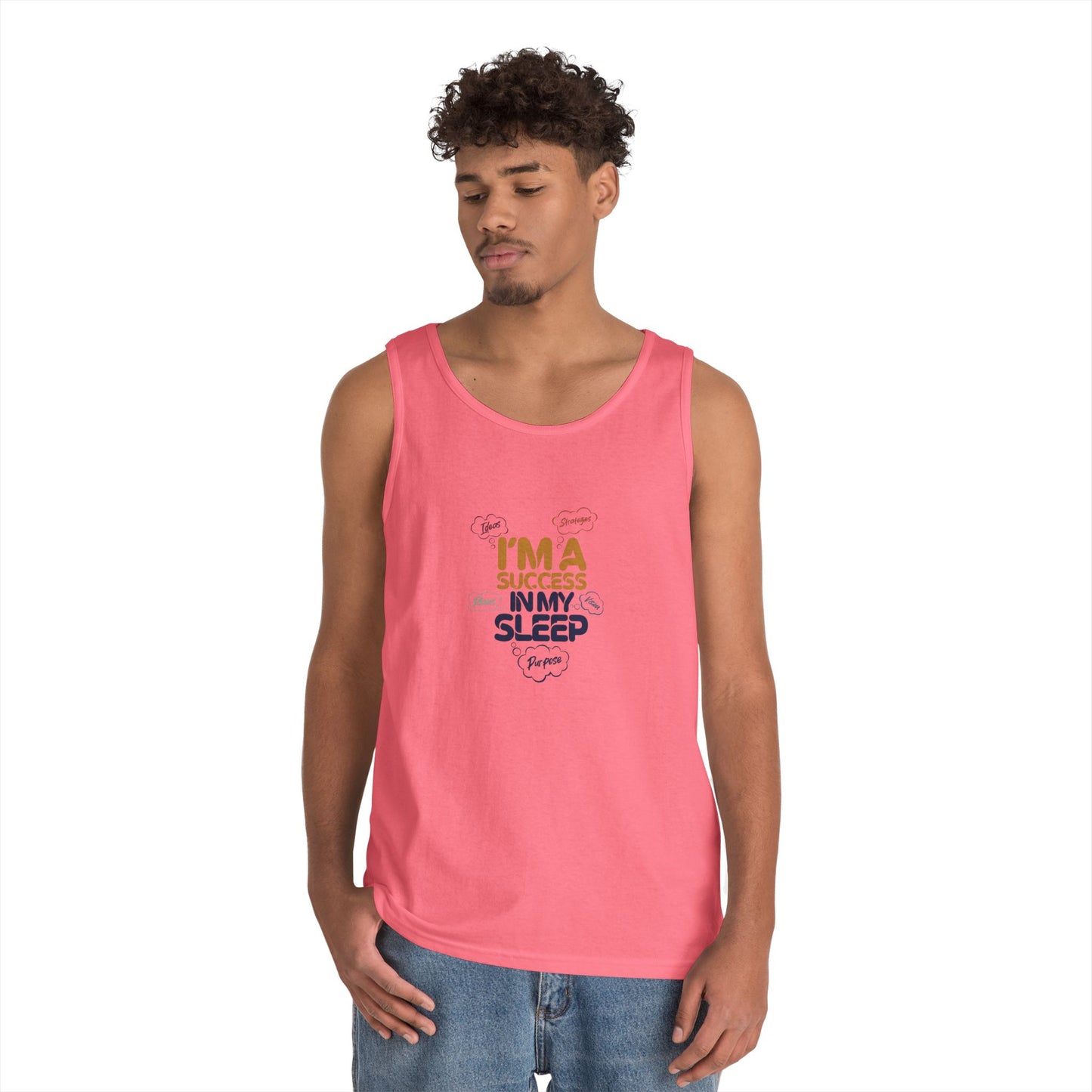 Success in My Sleep Tank Top, Perfect for Lazy Days, Fitness Lovers, Sleep Enthusiasts, Great for Birthdays, Casual Wear, Summer Vibes